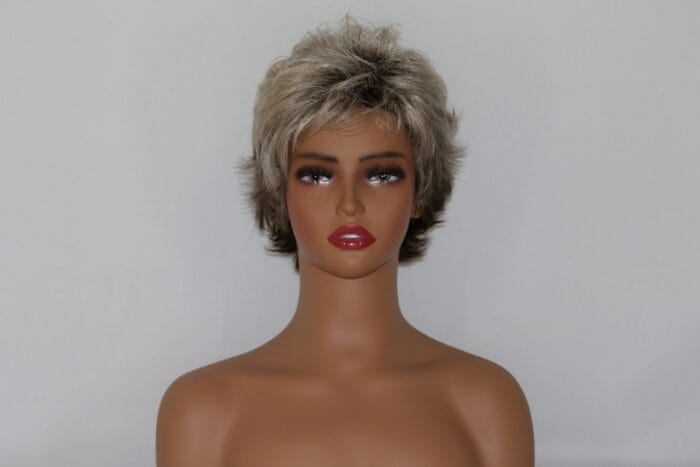 Kelsey - Gray Short Length Blended Material Wig