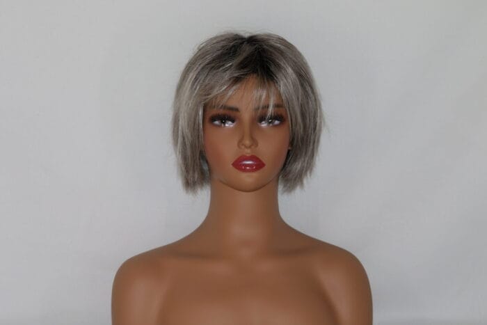 Netty - Gray Short Length Synthetic Wig