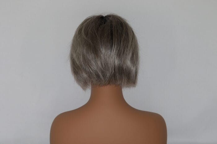 Netty - Gray Short Length Synthetic Wig - Image 2