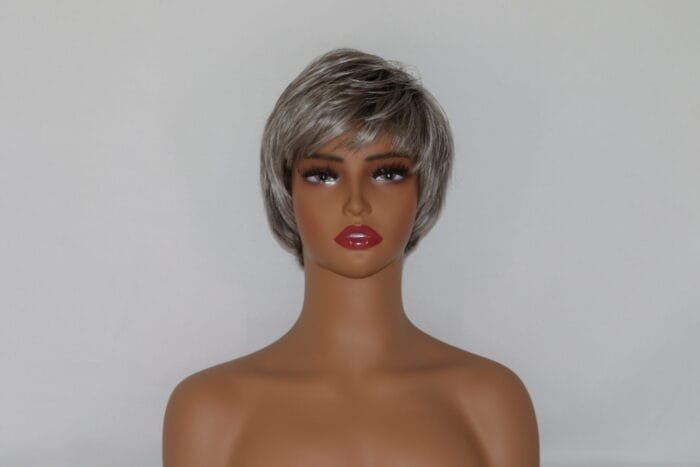 Ollie - Gray Short Length Blended Material Wig