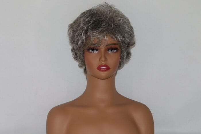Rose - Gray Short Length Synthetic Wig