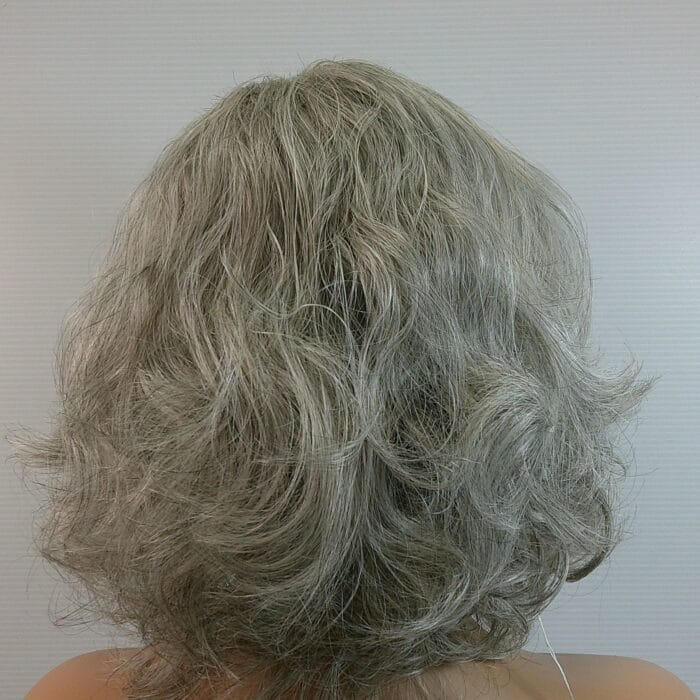 Maggie - Gray Medium Length Synthetic HF Wig - Image 2