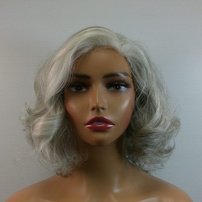 Maggie - Gray Medium Length Synthetic HF Wig