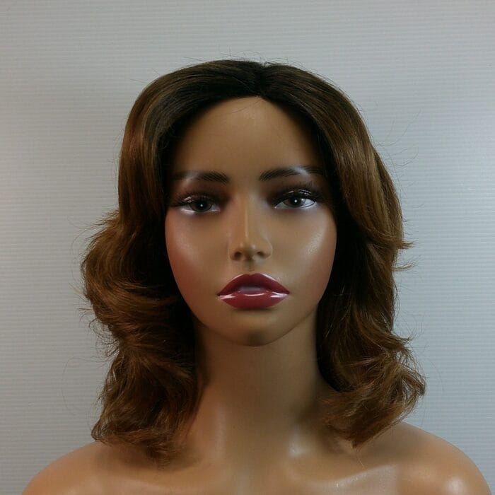 Barbara - Red Medium Length Synthetic Wig - Image 2