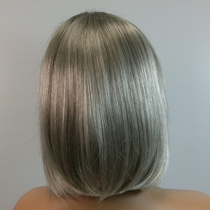 Bethany - Gray Medium Length Synthetic Wig - Image 2