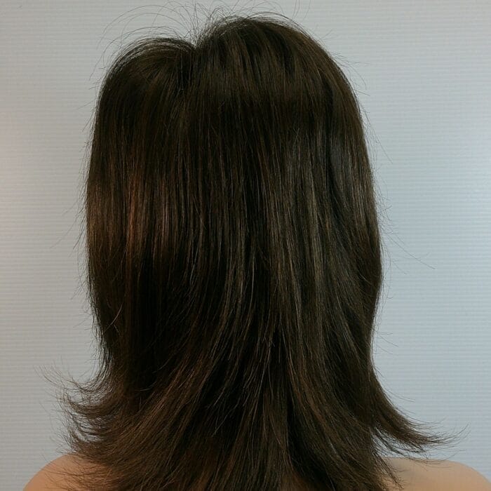 Blair - Brown Medium Length Synthetic Wig - Image 2