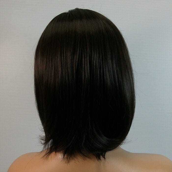 Bridget - Brown Medium Length Synthetic Wig - Image 2