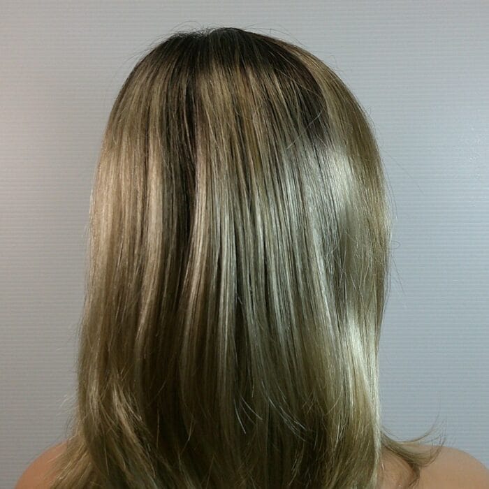 Oakley- Blonde Medium Length Synthetic Wig - Image 2