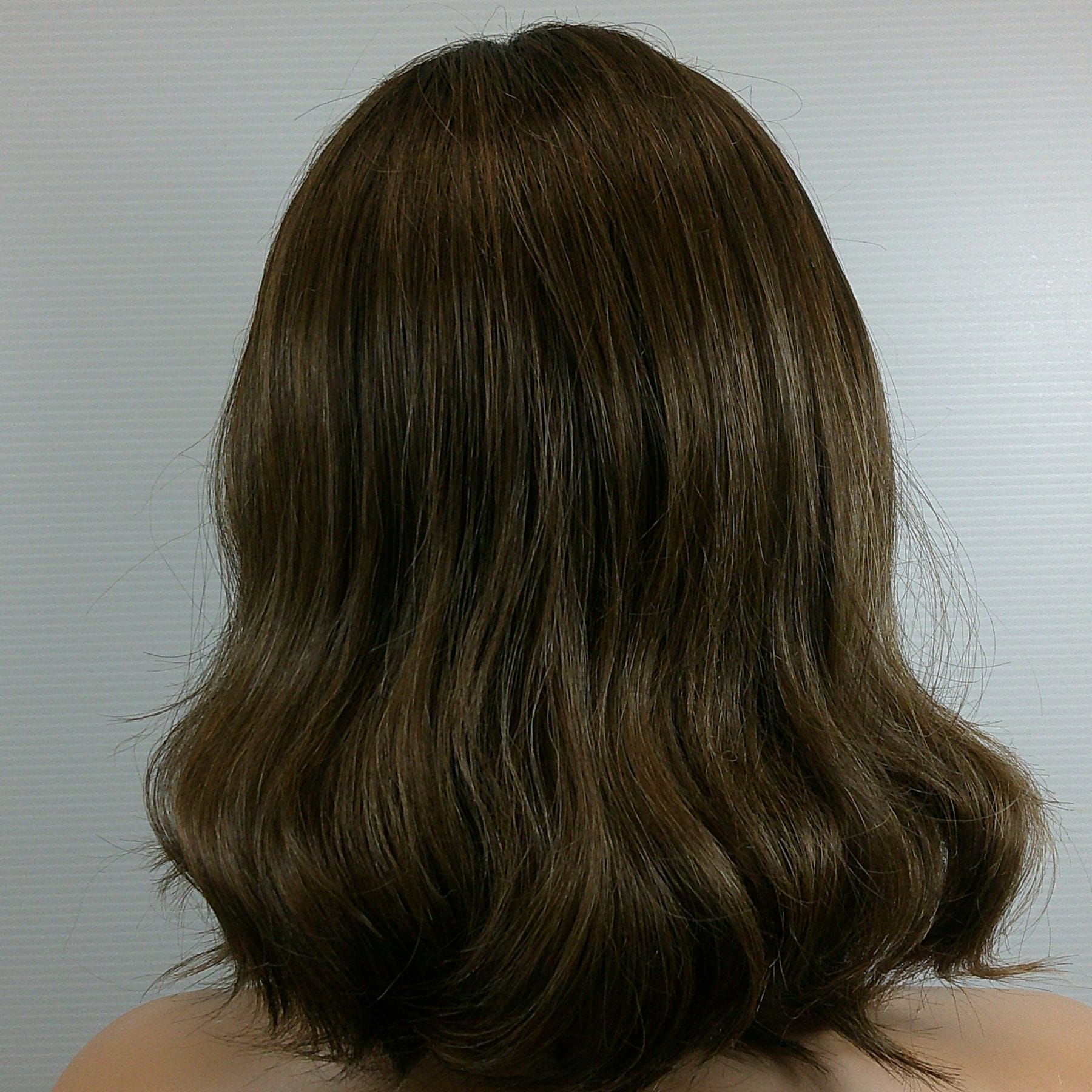 Brenda - Brown Medium Length Synthetic Wig - Image 2