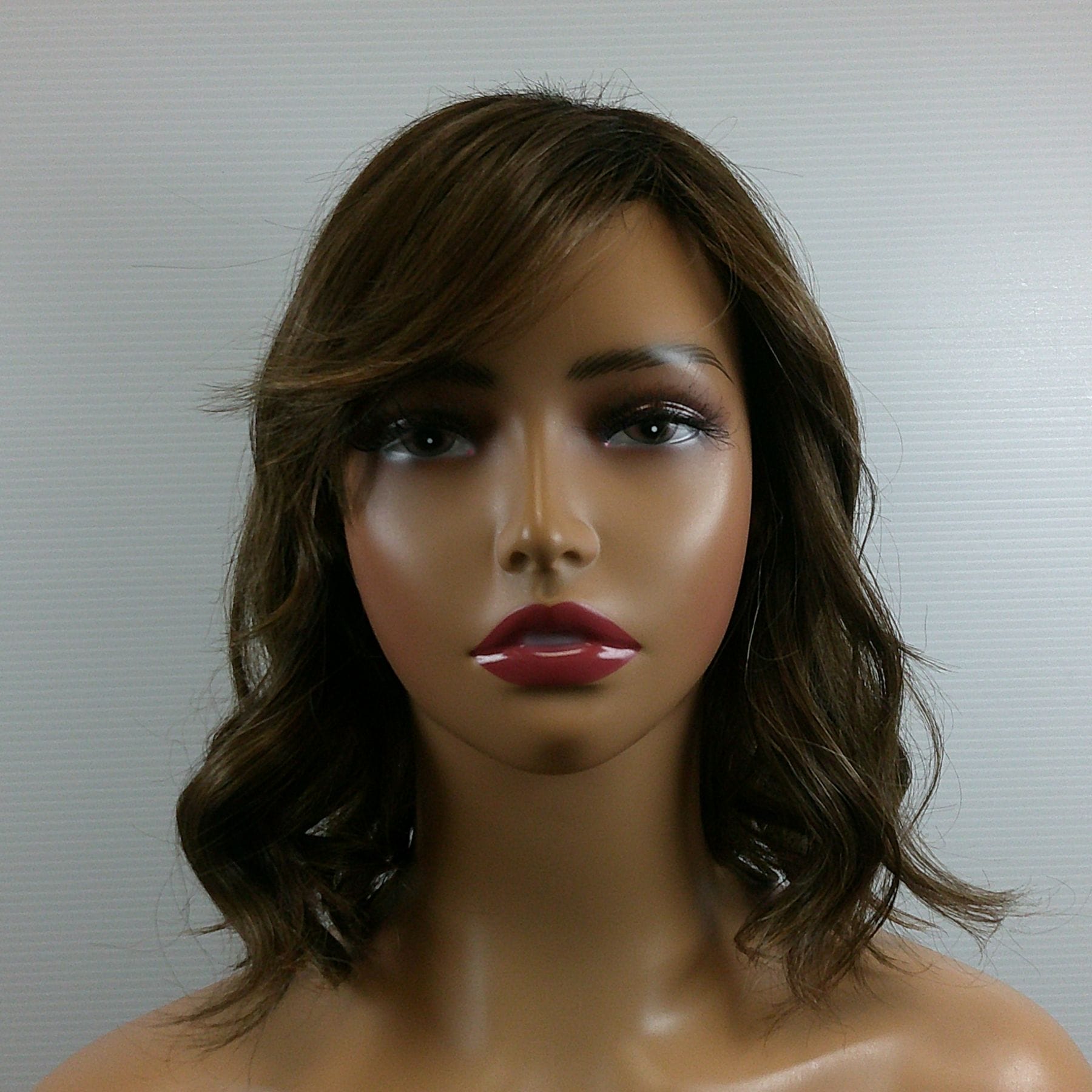 Brenda - Brown Medium Length Synthetic Wig
