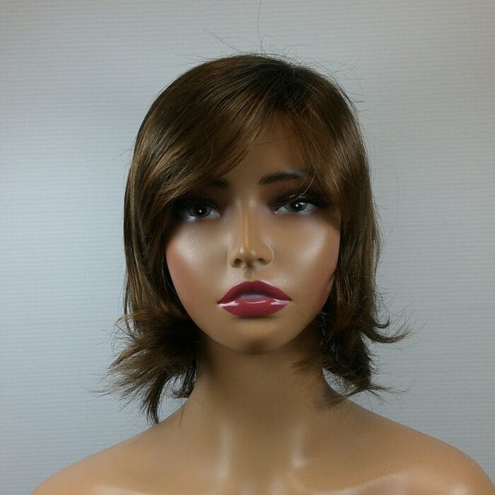 Della - Brown Medium Length Synthetic Wig