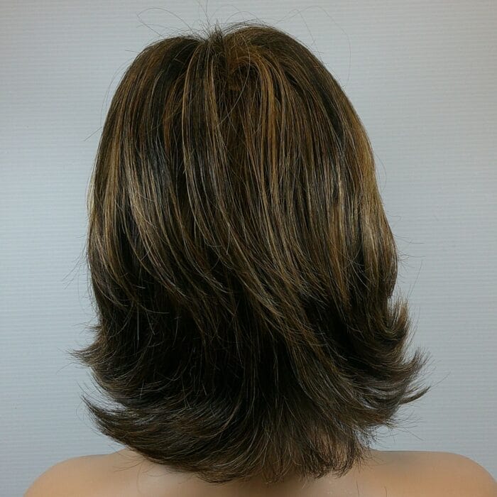 Demi - Brown Medium Length Synthetic Wig - Image 2