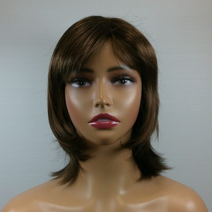 Laura - Brown Medium Length Synthetic Wig
