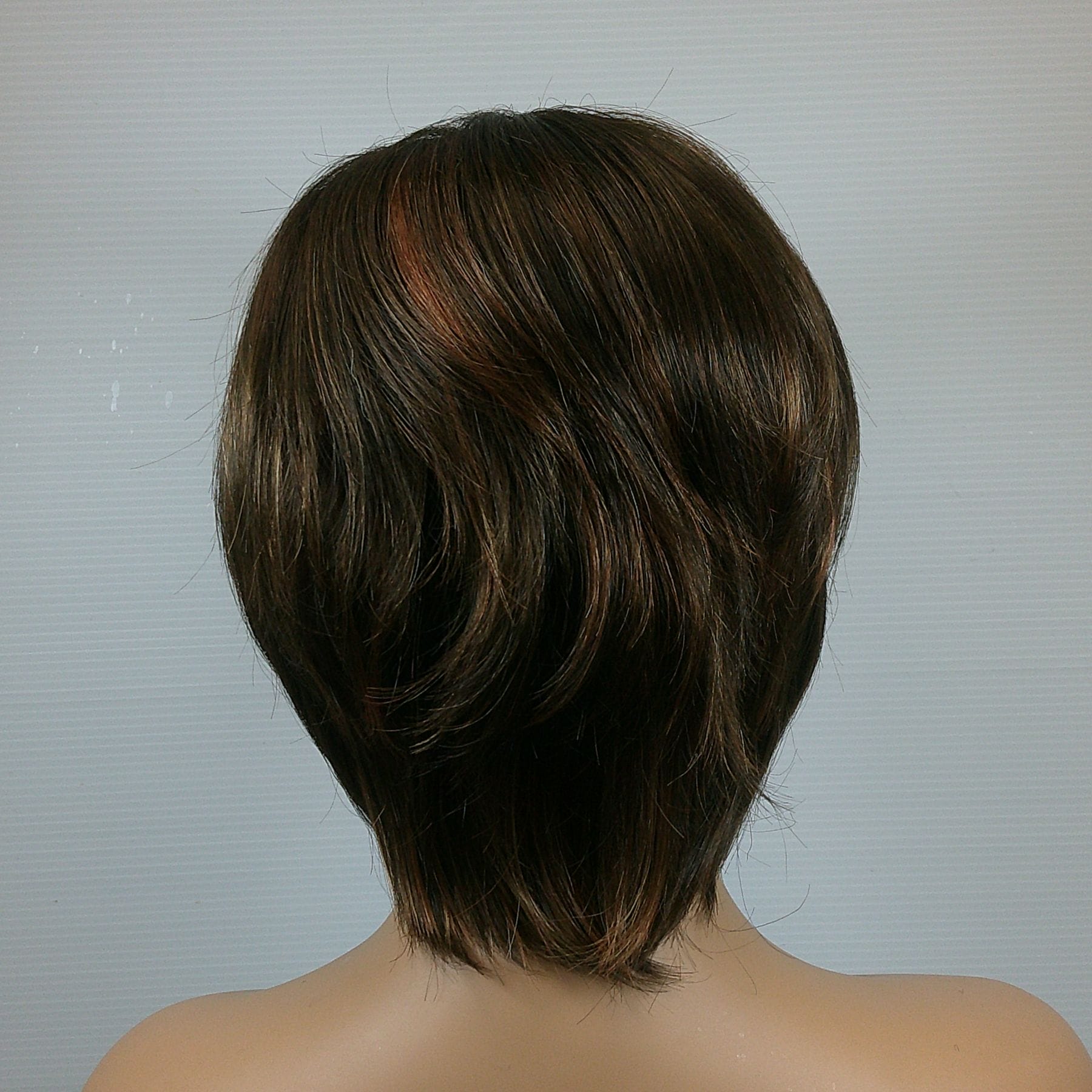 Luca - Brown Short Length Synthetic Wig - Image 2