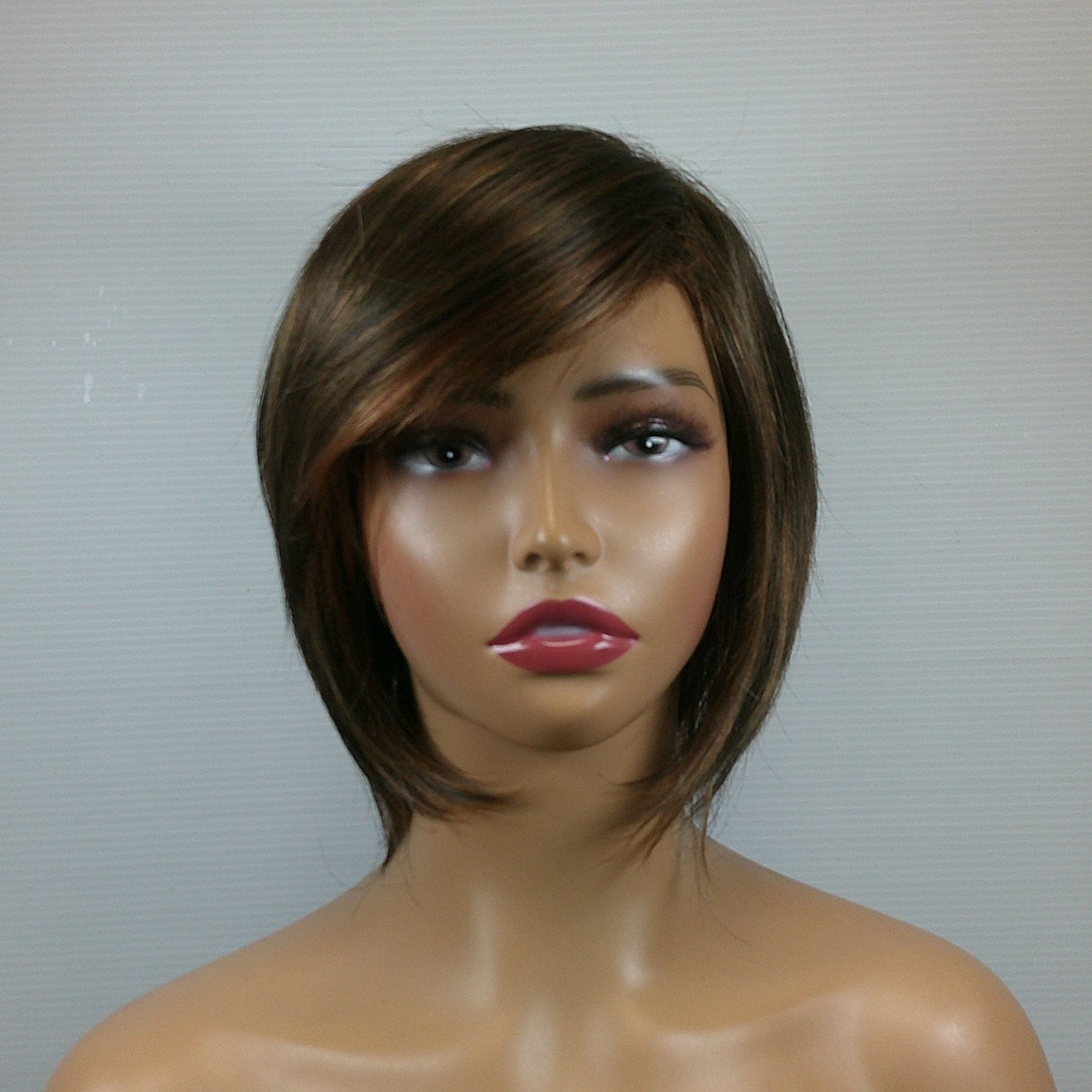 Luca - Brown Short Length Synthetic Wig