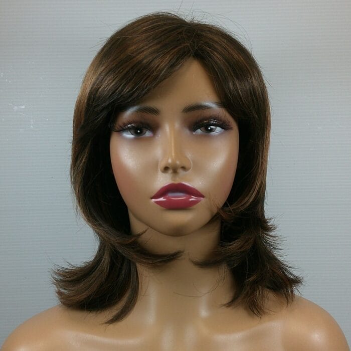 Lucia - Brown Medium Length Synthetic Wig