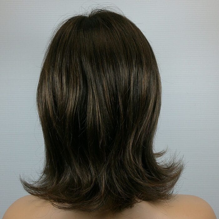 Serenity - Brown Medium Length Synthetic Wig - Image 2