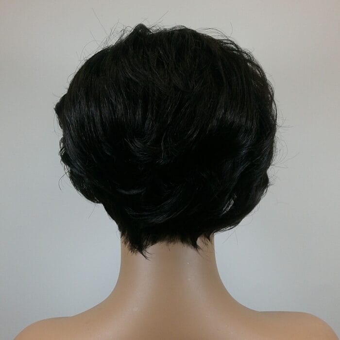 Ashton - Black Short Length Synthetic Wig - Image 2