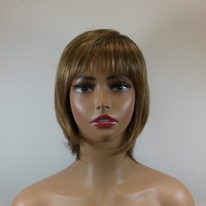 Indigo - Red Short Length Synthetic Wig
