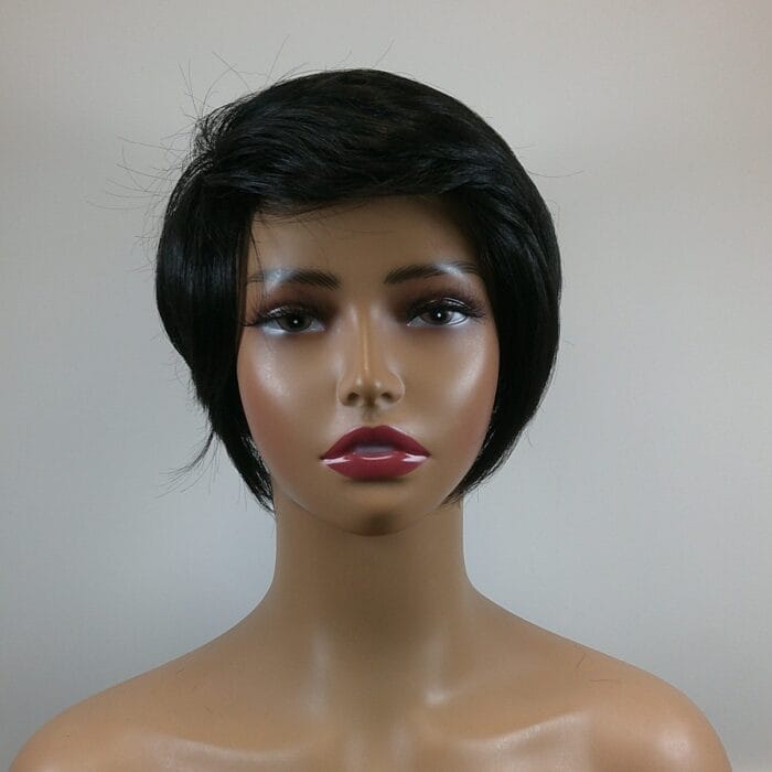 Leah - Black Short Length Synthetic Wig
