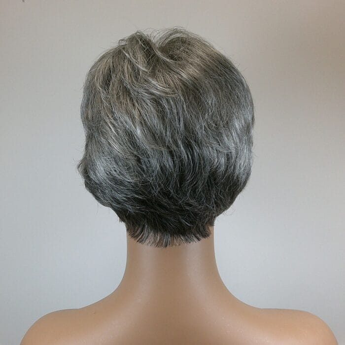 Oprah - Gray Short Length Synthetic Wig - Image 2
