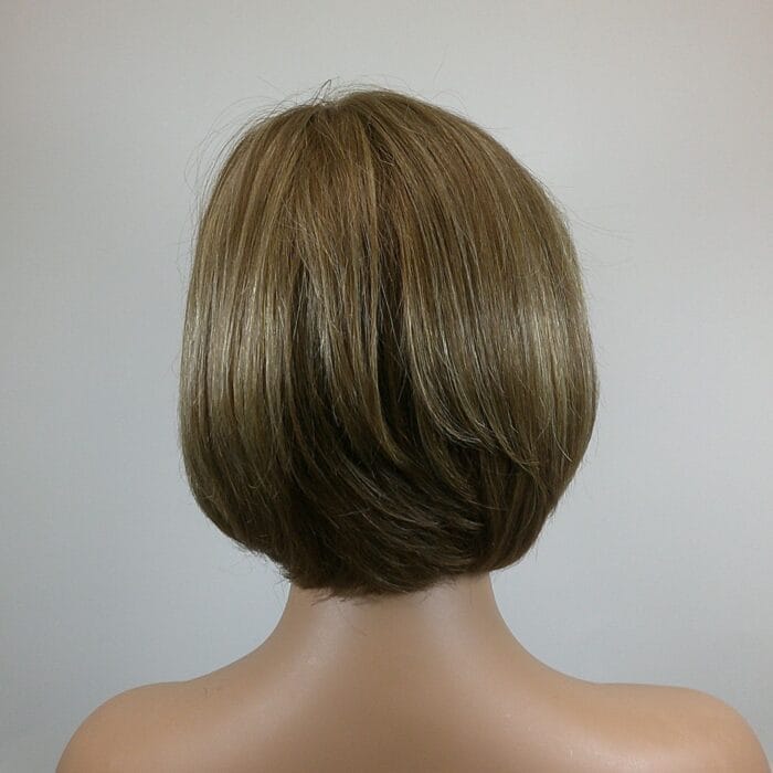 Paola - Blonde Short Length Human Hair/Fiber Blend Wig - Image 2