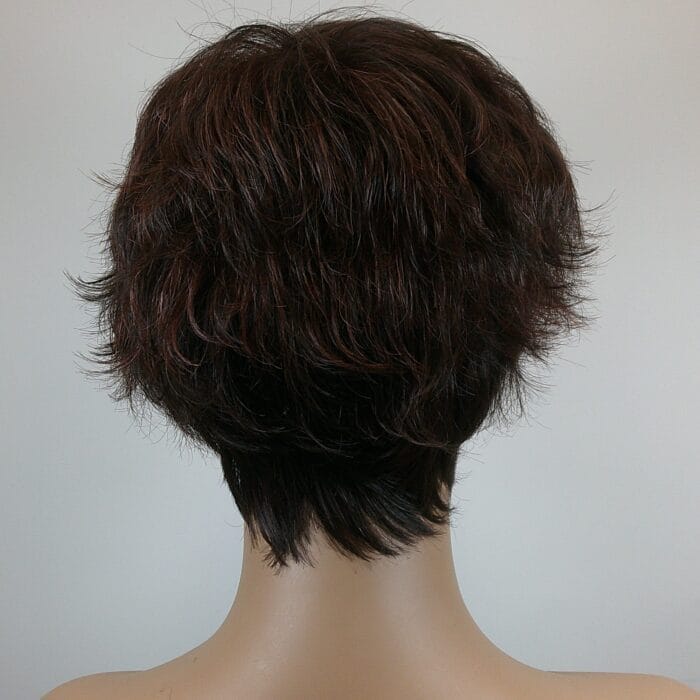 Priya - Red Short Length Synthetic Wig - Image 2