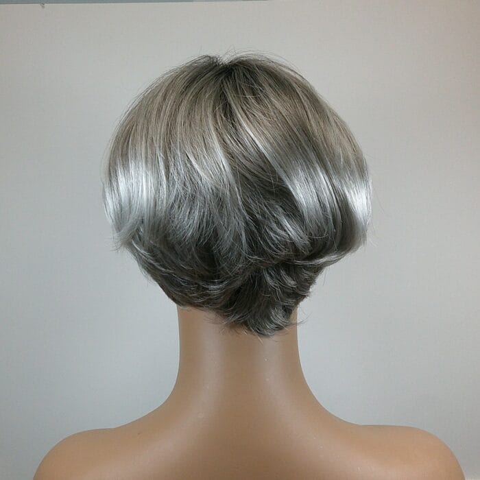 Uriella - Gray Short Length Synthetic Wig - Image 2