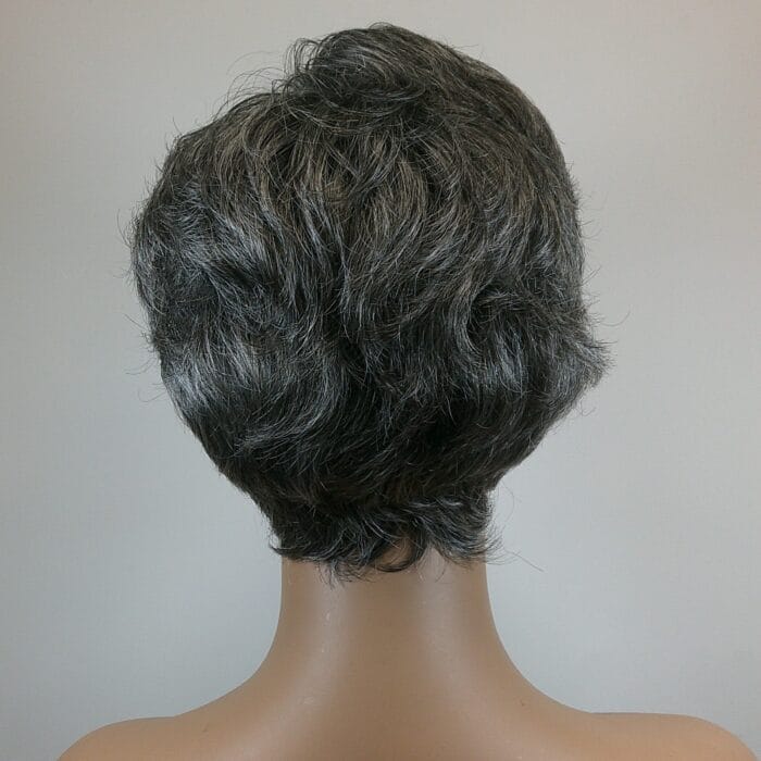 Ursula - Gray Short Length Synthetic Wig - Image 2