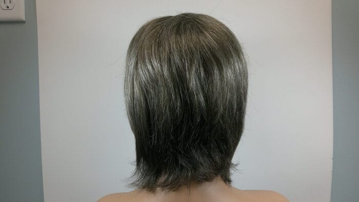 Yumi - Brown Gray Short Length Synthetic Wig - Image 2