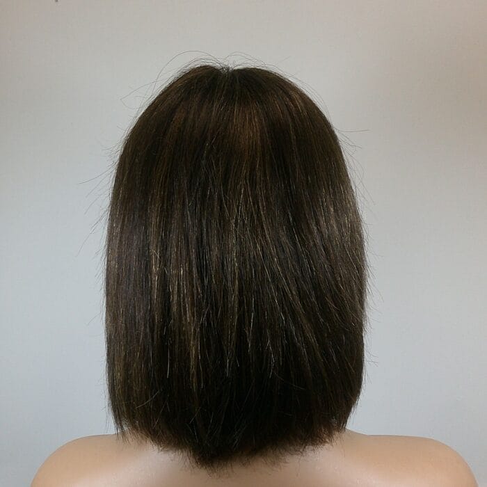 Winter - Brown Medium Length Human Hair Wig - Image 2