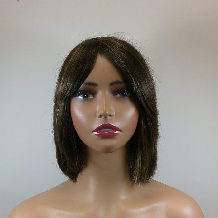 Winter - Brown Medium Length Human Hair Wig