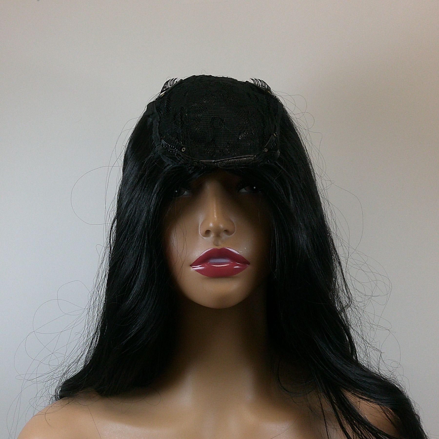 Brooklyn - Black Long Length Synthetic Topper - Image 2